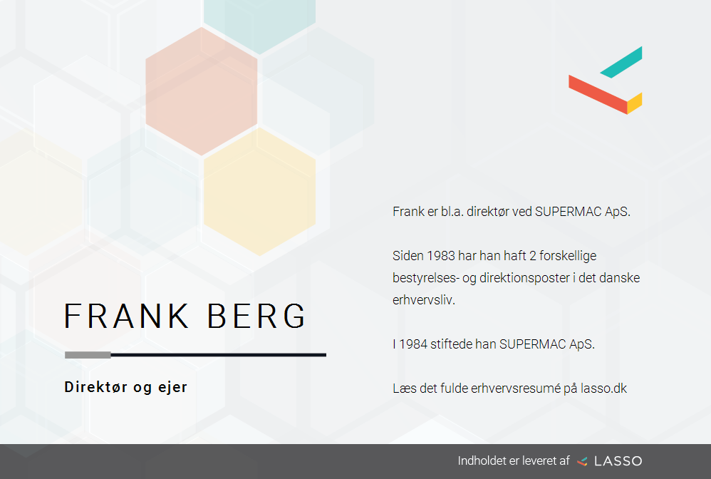 i stedet pubertet Ældre Frank Berg - Roller i dansk erhvervsliv