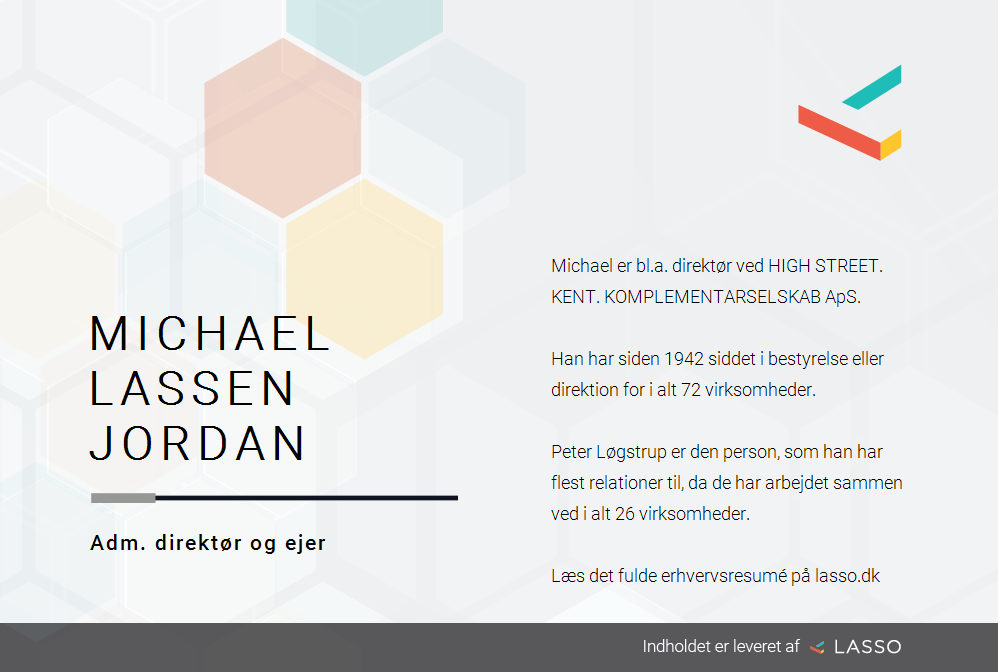 Rindende Begyndelsen smække Michael Lassen Jordan - Roller i dansk erhvervsliv