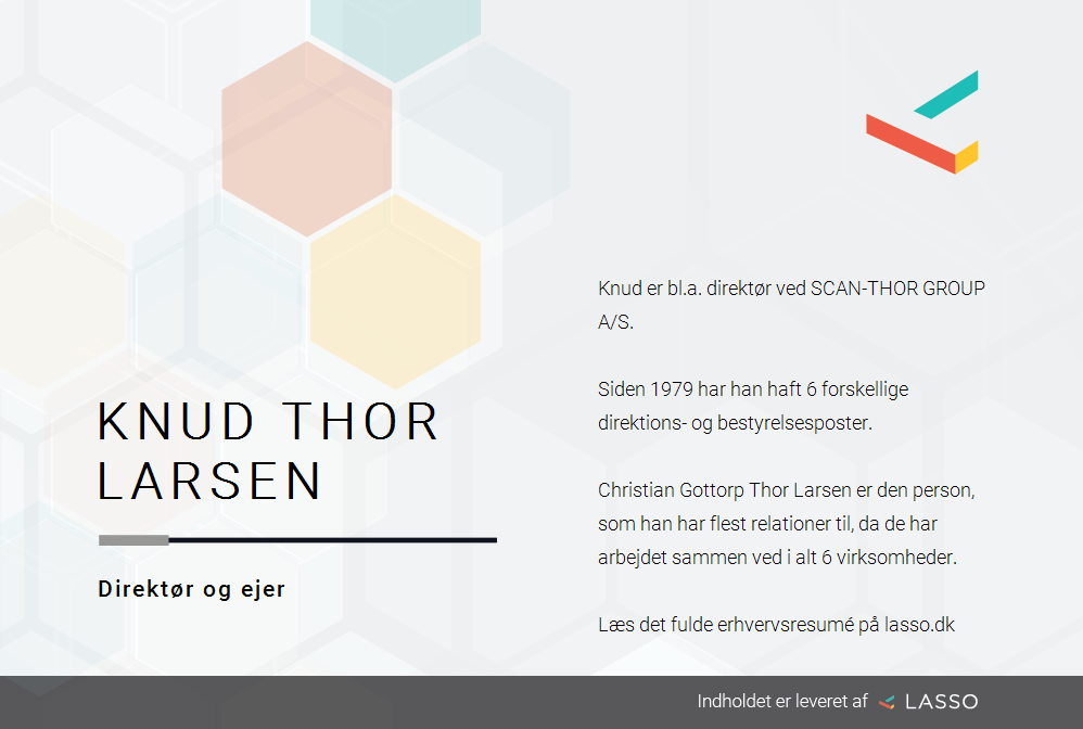 Knud Thor - Roller i dansk erhvervsliv