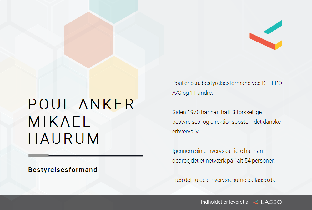 symmetri fordel alligevel Poul Anker Mikael Haurum - Roller i dansk erhvervliv.