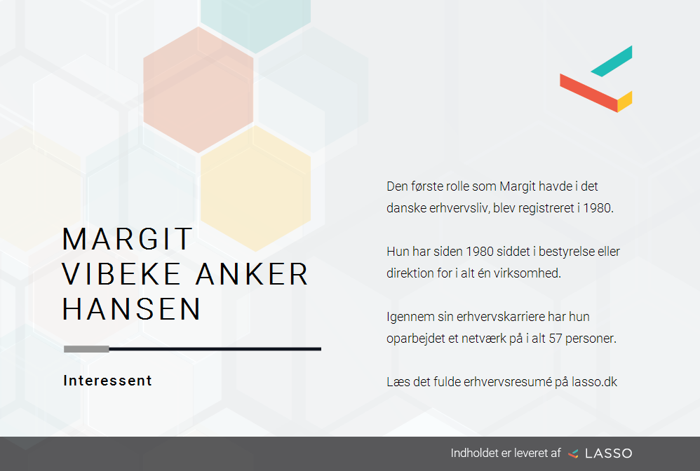 vask dusin George Eliot Margit Vibeke Anker Hansen - Roller i dansk erhvervsliv