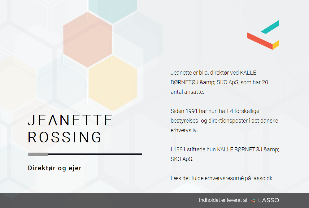 Mantle hans Jeg vil være stærk Jeanette Rossing - Roller i dansk erhvervsliv
