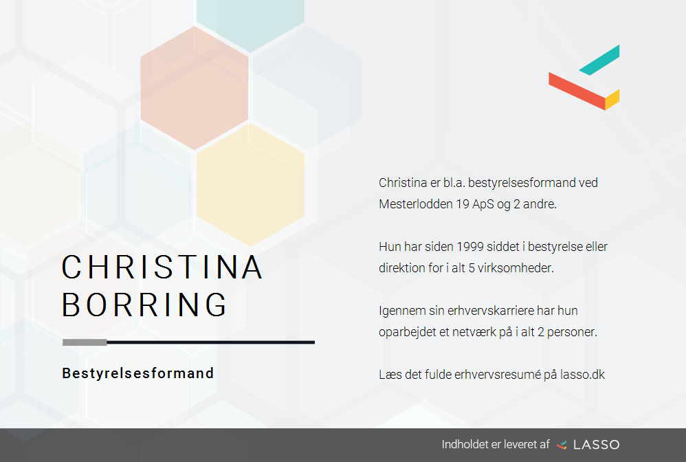 Christina Borring i erhvervsliv