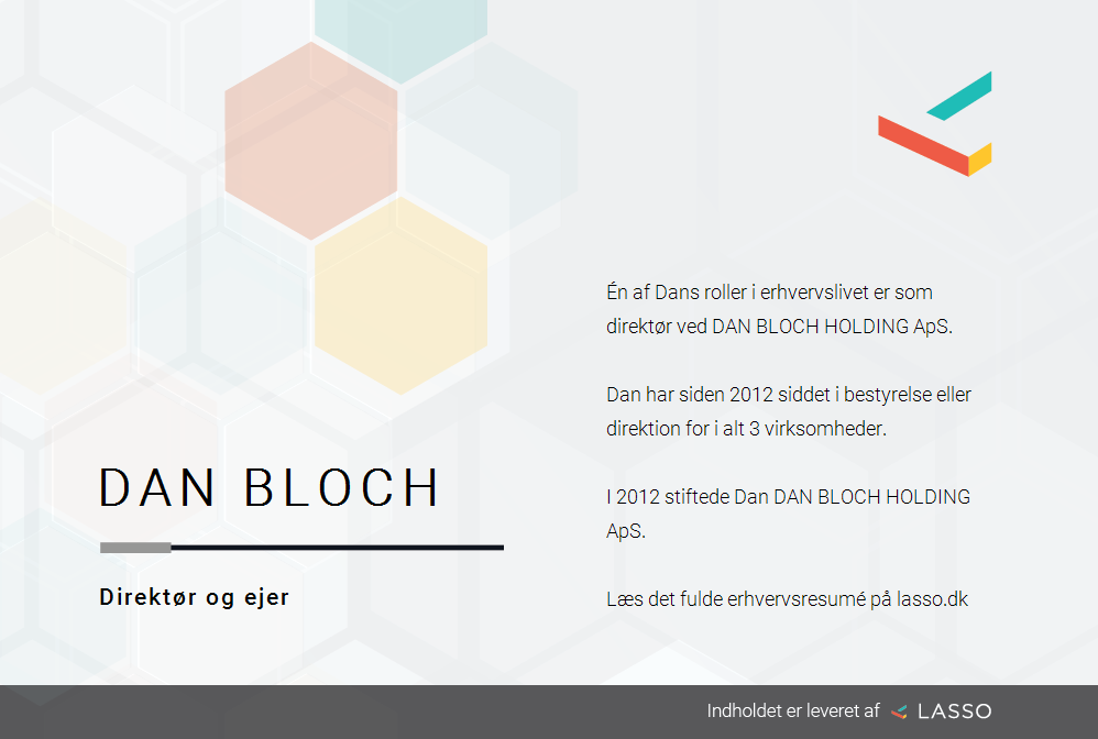 Bloch - Roller i dansk erhvervsliv
