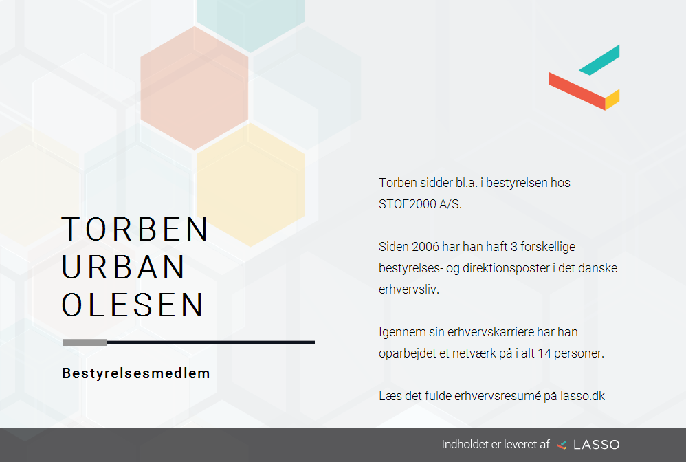 Torben Urban Olesen - i dansk erhvervsliv